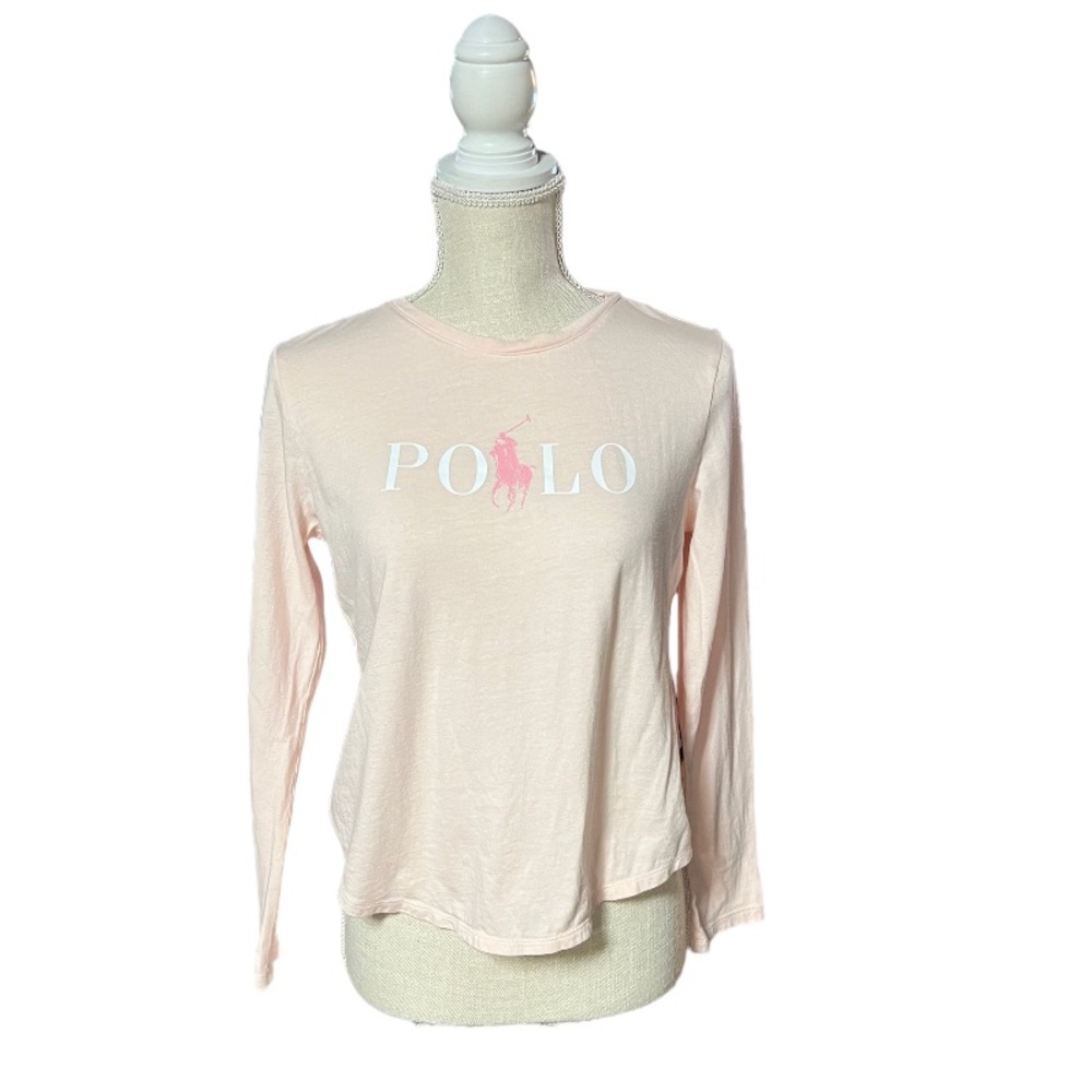 Ralph Lauren cropped long sleeve‎ tee